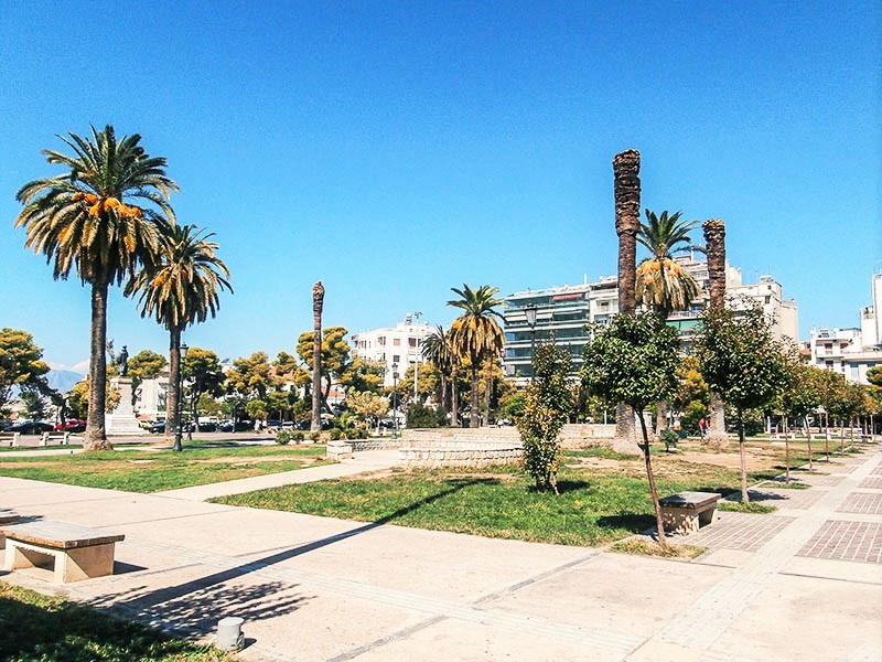 Η πλατεία Υψηλών Αλωνίων στην Πάτρα